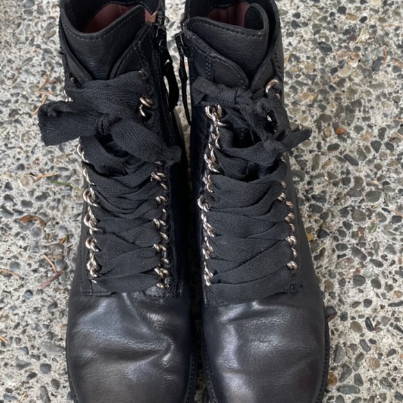 All Italian Leather Granny Boots-Size 11/Euro 42 - Picture 3 of 9